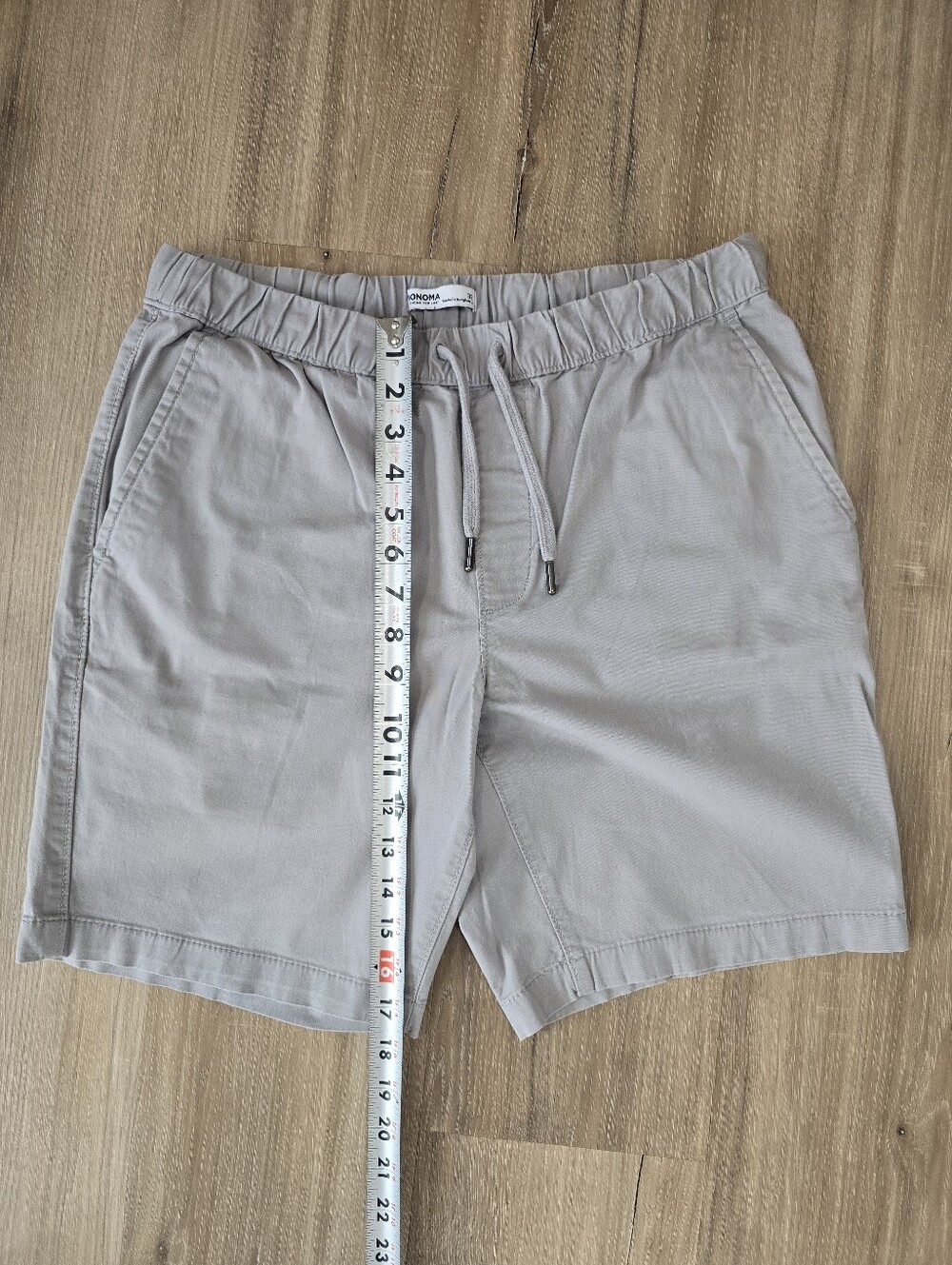 Sonoma Light Gray Men's Drawstring Casual Shorts
